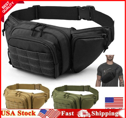 Concealed Carry Fanny Pack Holster Tactical Pistol Waist Pack Bag Gun Holster