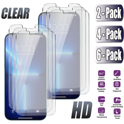 For Apple iPhone 13/13 Pro/13 Pro Max Tempered Glass Clear Screen Protector