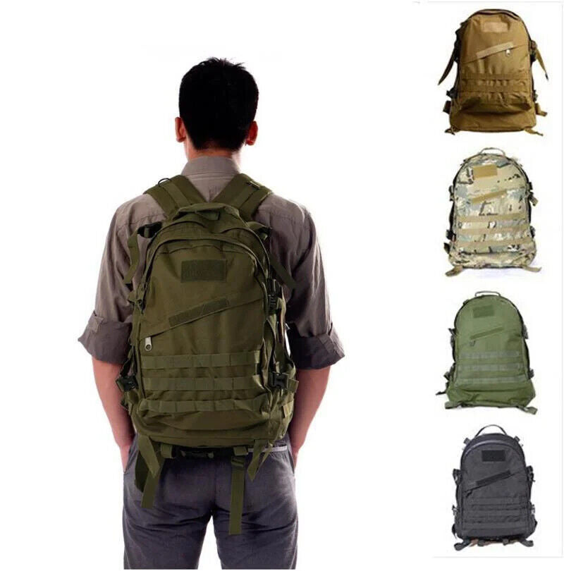 Outdoors Military Tactical Backpack Bag Travel Mochila Rucksack