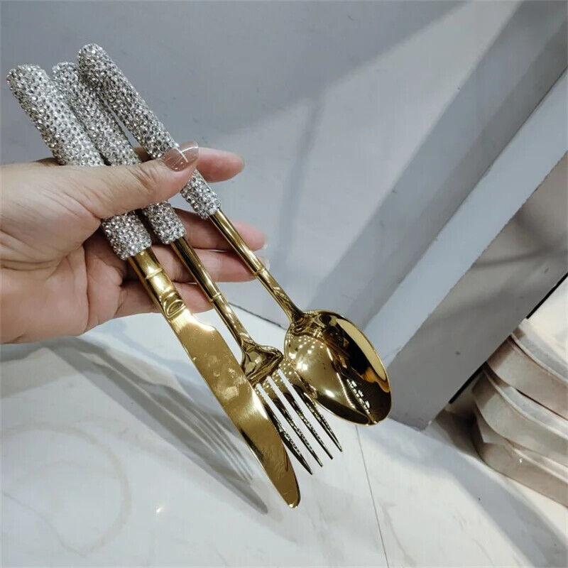 Fork Spoon Knife Silverware Tableware Home Kitchen Dinnerware Wedding