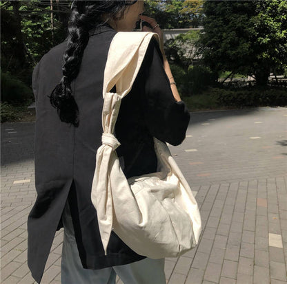 Shoulder Bags Women Tie Cross-body Shopping Handbag Female Underarm Bag