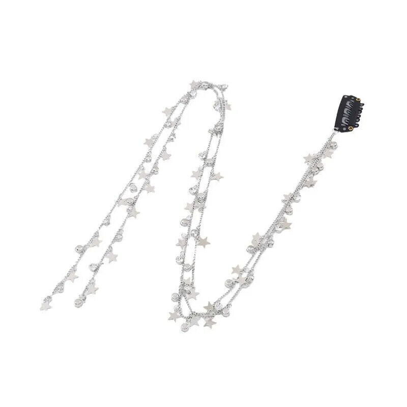 Women Hair Accessory Braid Dreadlocks Clips Decoration Chain Braided Tied Charms