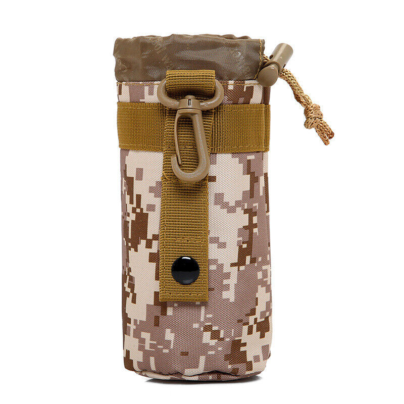 Outdoor Tactical Water Bottle Bag Pouch Travel Camping Hiking Fishing Bottle Bag