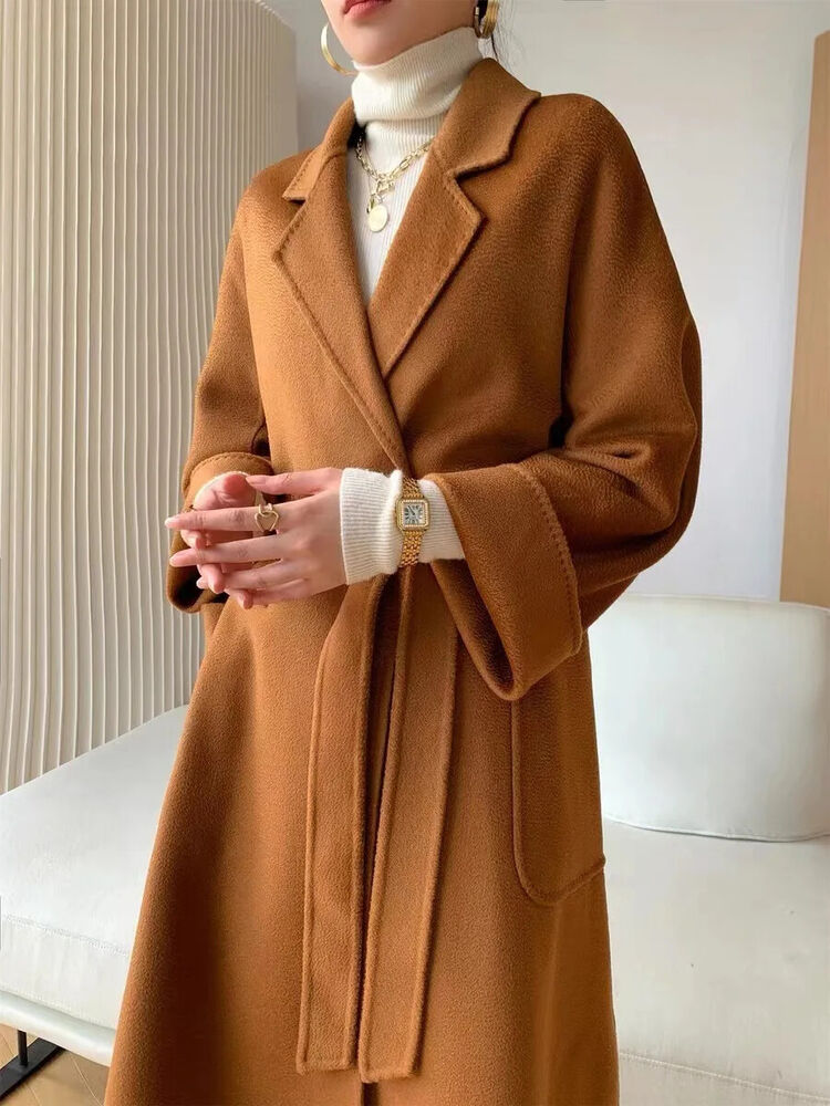 Wool Coat Female Women's Cashmere Coat Autumn Winter Cashmere Coat