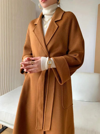 Wool Coat Female Women's Cashmere Coat Autumn Winter Cashmere Coat