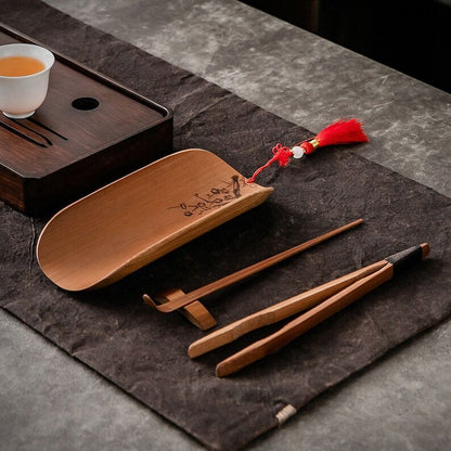 Natural Bamboo Tea Spoon Tea Ceremony Set|Bamboo Tea Accessories