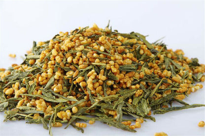 100g Premium Brown Rice Green Tea Genmaicha Sencha with The Rice