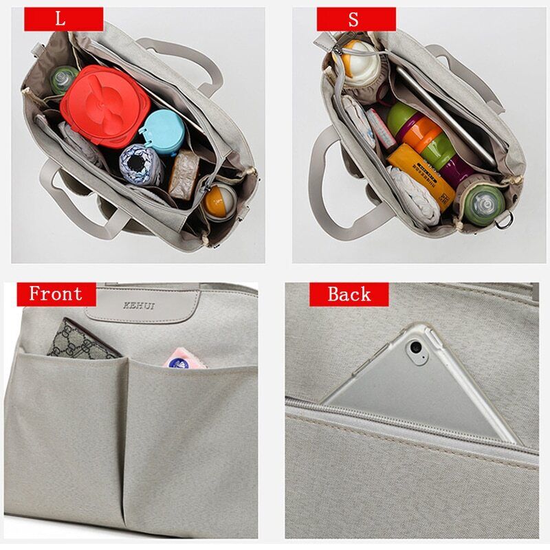 Mommy Diaper Bag Women's Shoulder Bag Mom Travel Stroller Bag Baby Storage Bag