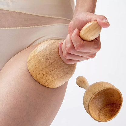 Massage Cup Wooden Handheld Wood Cupping Therapy Massager Cups Tools Body Cans