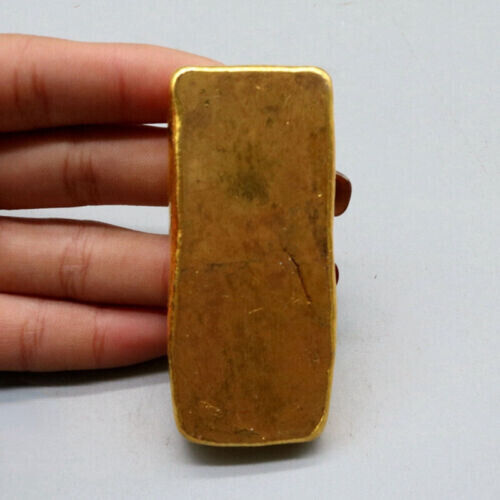 Antique Chinese Ancient Gold Bar Crafts Ingot Collection Coin Commemoratvie