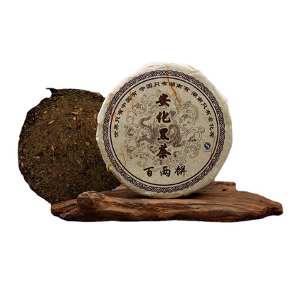 150g Black Tea Cake Hunan Anhua Black Tea Flower Roll Hundred Thousand Liang Tea