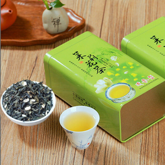 250g-500g Premium Bulk Jasmine Tea Canned Jasmine Flower Tea Healthy Gift Tea