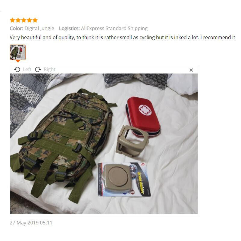 Assault Pack Backpack Army Bug Out Bag Outdoor Hiking Camping Hunting