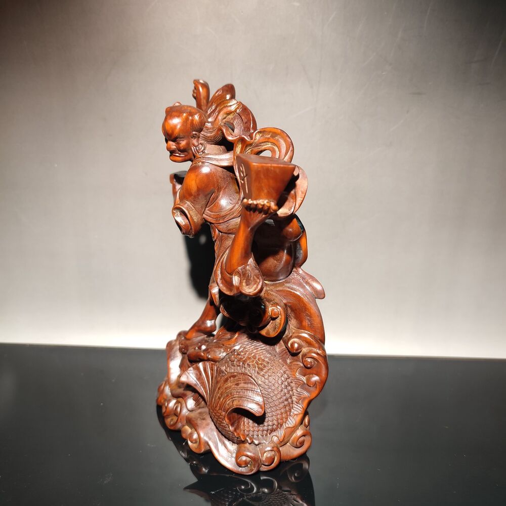 Wooden Decor Ornaments Appealing Sculpture Wood Carving Home Art Crafts Figure
