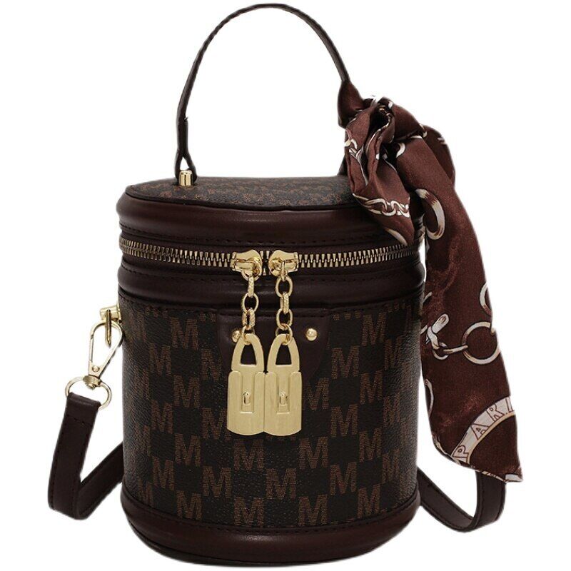 Tote Bucket Bag PU Leather Women's Designer Handbag Shoulder Bag