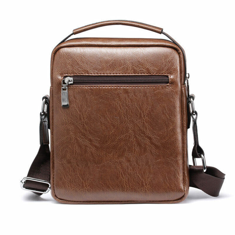 Casual Men Shoulder Bag Vintage Crossbody Bags PU Leather Handbag