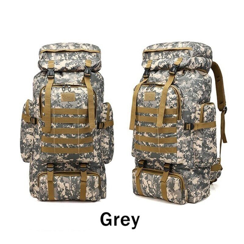 80L Backpack Army Hiking Camping Backpack Travel Outdoor Sports Climbing Bag