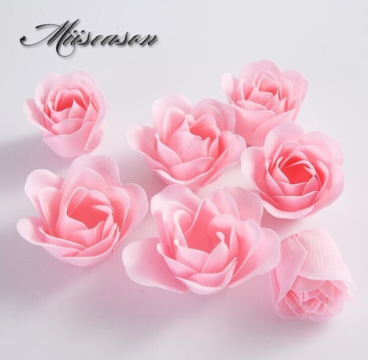 81Pcs Rose Box Flower Petal Scented Bath Soap Foot Body Bath Wedding Decoration