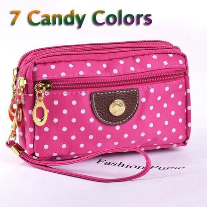 Fashion Women Wallets Small Handbags Canvas Zipper Clutch Coin Purse Pocket 1PC