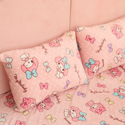 Melody Plush Blanket Cinnamoroll Kuromi Carpet Sofa Mat Nap Quilt Decoration