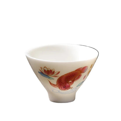 40Ml Chinese White Porcelain Kung Fu Tea Cup Tea Master Cup Tea Set -