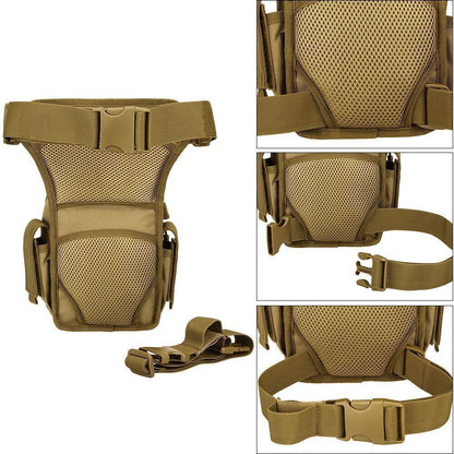 Men Leg Bag Waist Bag Utility Belt Pack Hiking Male Hip Bags Tactical Waist Bag
