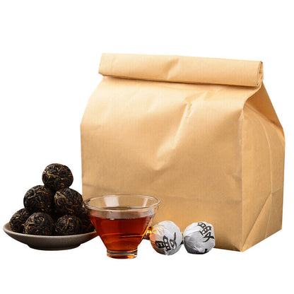 Handmade Pearl ManSong SaiHong Tea Ancient Pu'er Tea Mini Ripe Pu'erh tuo Tea-