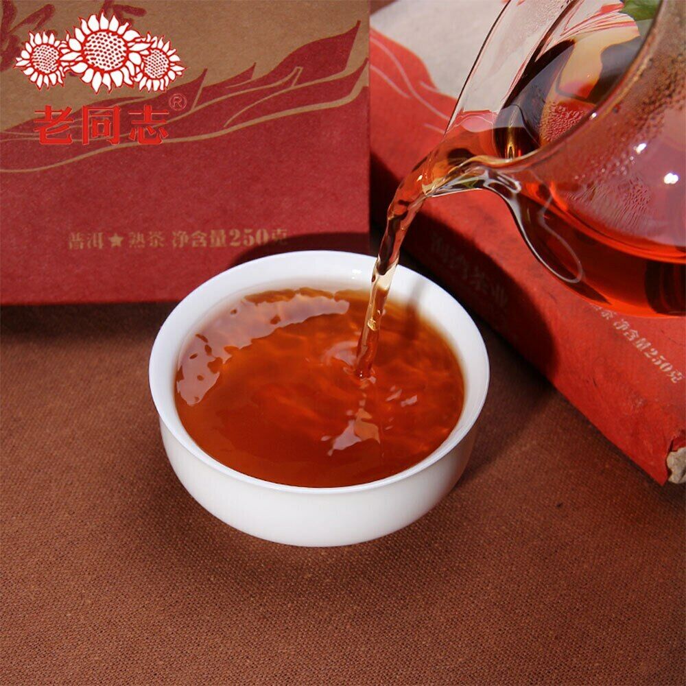 Good Tea for Everyone Pu-erh Pu'er Brick Ripe 250g Top Haiwan Old Comrade-