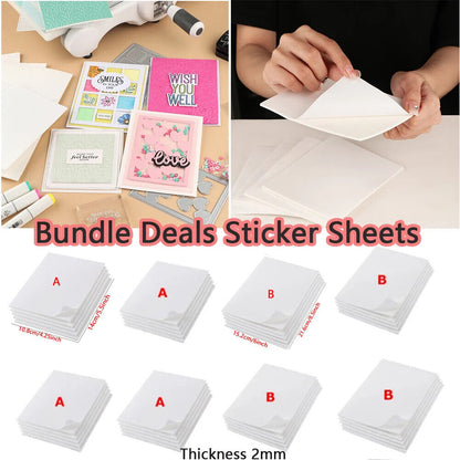 Scrapbooking Sticker 10-50Pcs Double Sided Adhesives Foam Sheets DIY Decorations