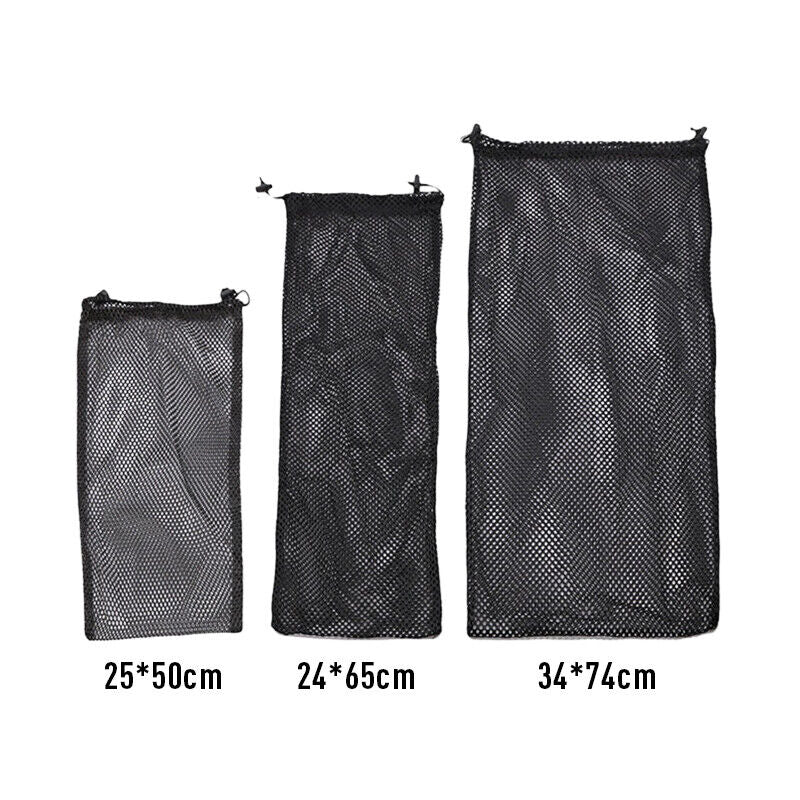1X Swimming Fins Mesh Storage Bag Diving Mask Swimming Beach Bundle Pocket