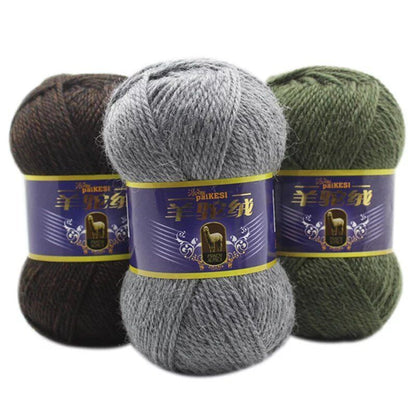 Hot Sale 100g Camel Velvet Thick Yarn Cashmere Hand Knitting Crochet Crafts Yarn