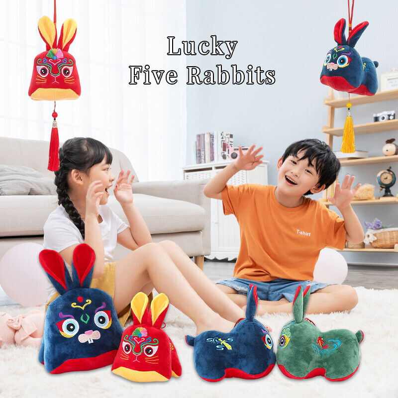 Rabbit Year Spring Festival Cute Doll Zodiac Plush Toy Chinese Traditional Gifts