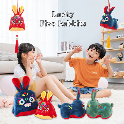 Rabbit Year Spring Festival Cute Doll Zodiac Plush Toy Chinese Traditional Gifts