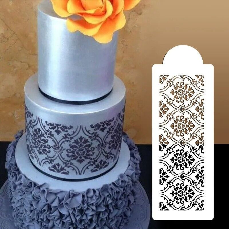Cake Molds Hollow Plastic Flower Figure Stencil Fondant Spray Painting Templates