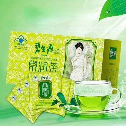 10 Sachets Big Box BESUNYEN DETOX TEA Bishengyuan Enteric Canal Cleaning Tea