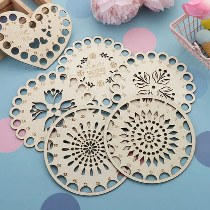 Embroidery Floss Organizers Wood Cross Stitch Needle Thread Storage Holder Tools