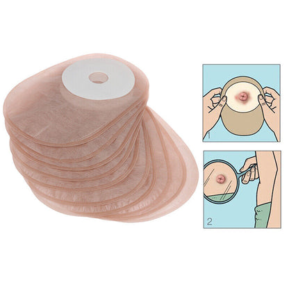 10PCS One-piece System Colostomy Bags Disposable Ostomy Drainable Single PoY-ca