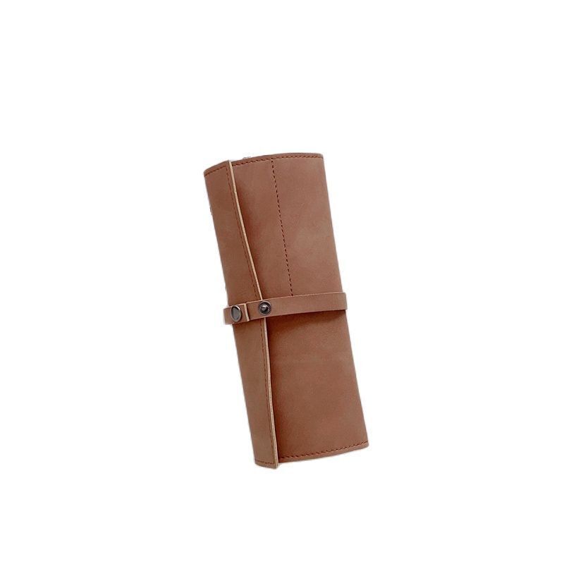 Watch Cases 5 Slots Vintage Frosted Leather Display Roll Travel Organizers Pouch
