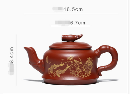 Chinese Yixing Zisha Clay Handmade Exquisite Teapot #522100