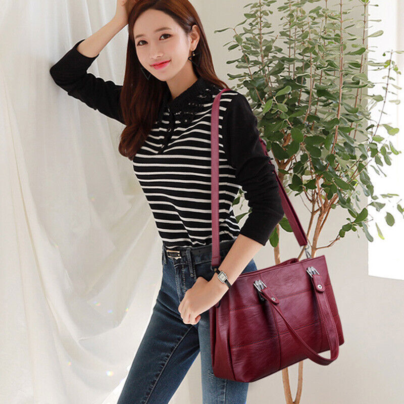 Women Leather Handbags Women's Shoulder Bags Female Bag Ladies Tote Bag