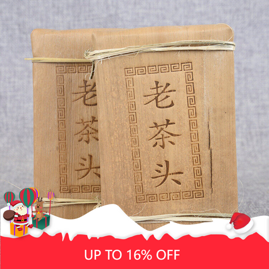Head Golden Bud Brick Ripe Tea Brick 250g/8.8oz Natural Black Tea Pu-erh Old Tea