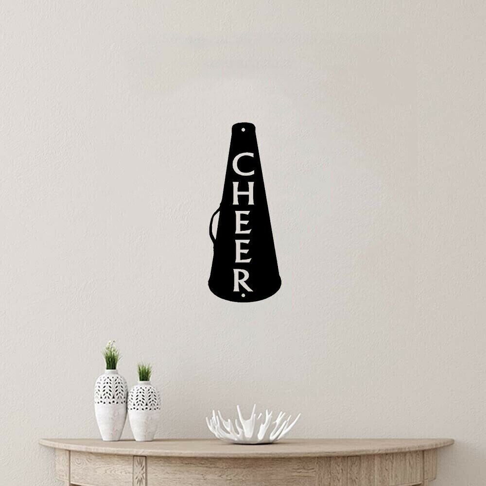 Cheer Megaphone-Metal Art Sign Pretty Artwork Wall Stickers Decor Accessories