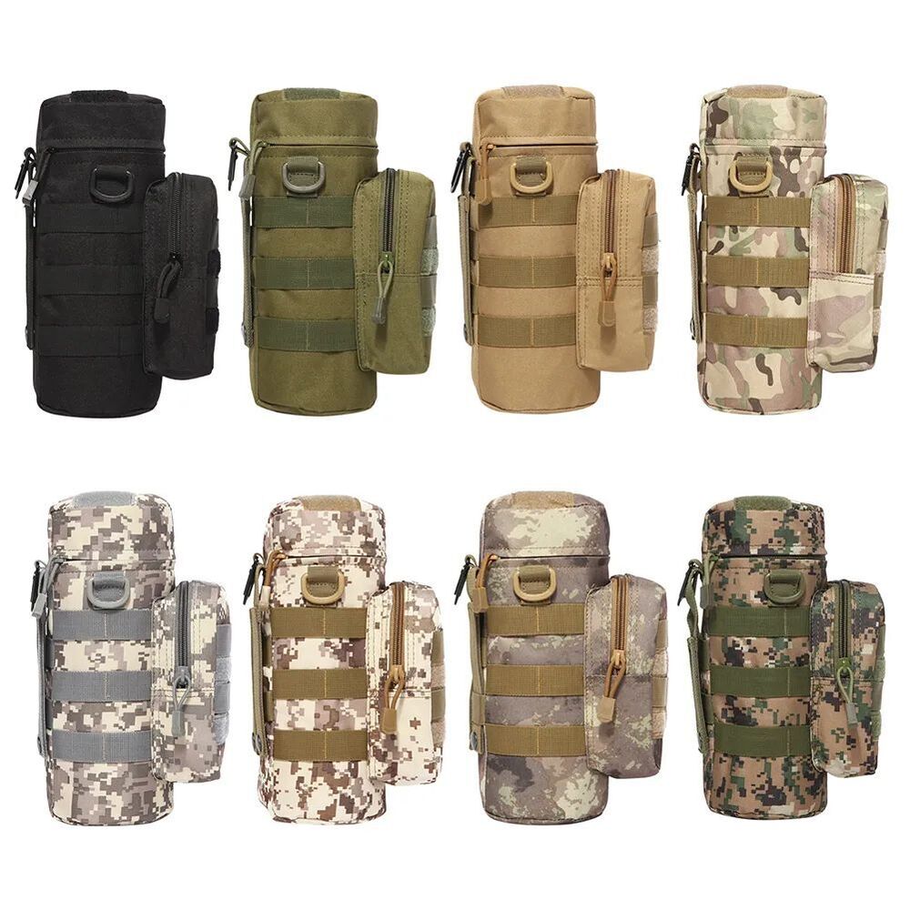 Outdoor Tactical Military Molle Water Bag Nylon Storage Cover WaterBottle Holder