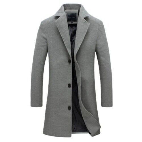 Men Jackets Men Slim Fits Coats Business Mens Long Winter Outwears