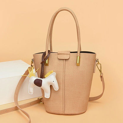 2piece/set Cowhide Women's Handbags Ladies Tote Women Shoulder Crossbody Bag