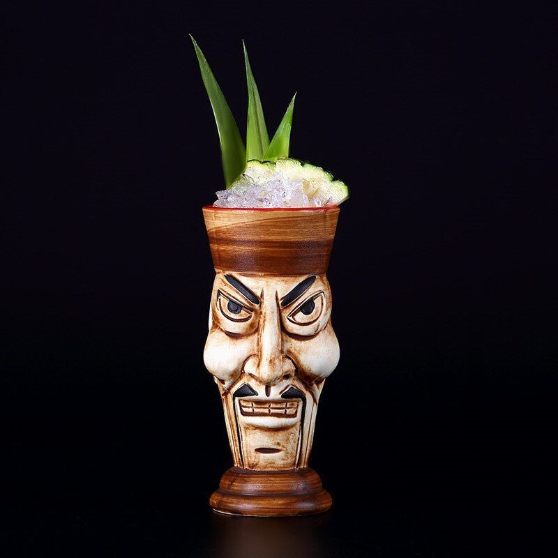 Wine Cups Creative Hawaii Tiki Porcelain Drinks Beer Mug Bar Tools 470ml Ceramic