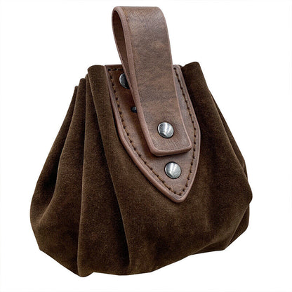 Medieval Vintage Waist Bag Hanging Belt Coin Purse Faux Leather Cosplay Props