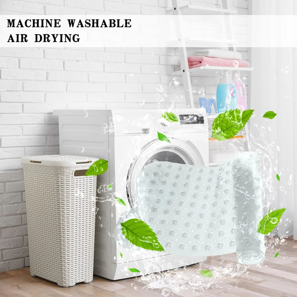 Bathtub Mats PVC Large Bathroom Safety Shower Non-Slip Suction Cups Pad 40x100cm