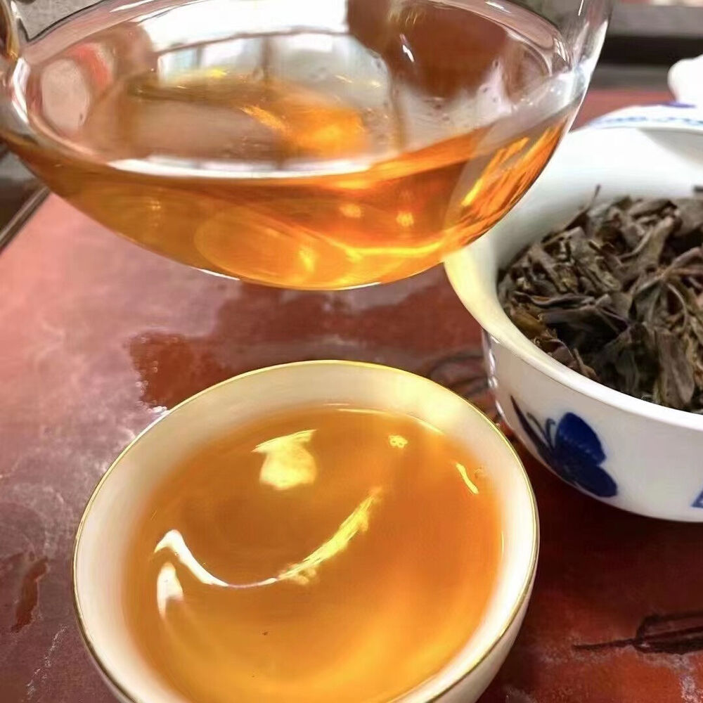 500g 2003 Songpinhao Old Puerh Raw Tea Brick Yunnann Aged Raw Pu'er Brick Tea