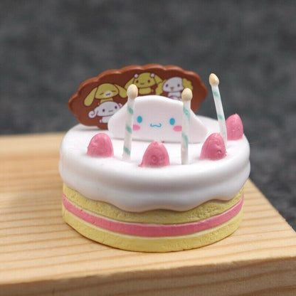 Cute Cinnamoroll Birthday Party Figure Set PVC Doll Toy Cake Toppers Collection